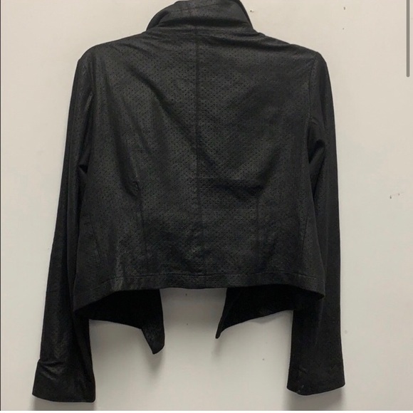 Georgie X Intermix Perforated Vegan Leather Moto Jacket - SMALL - Picture 3 of 6